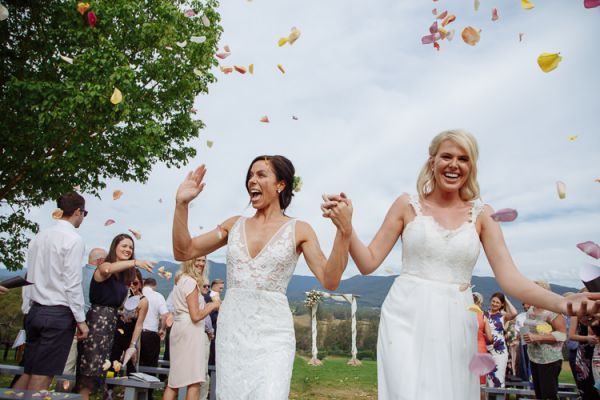 Ashlee and Kate's wedding day in Coldstream, frame 075
