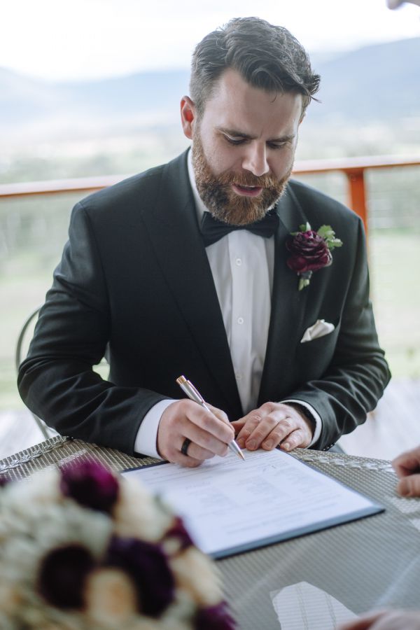 Kate and James' wedding day in Coldstream, frame 109