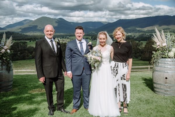 Skye and Kane's wedding day in Coldstream, frame 028