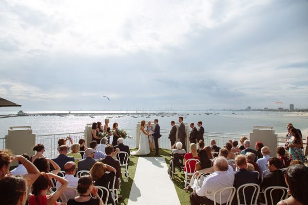 Edwina and Jonathan's wedding day in St Kilda, frame 085