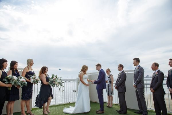 Edwina and Jonathan's wedding day in St Kilda, frame 088