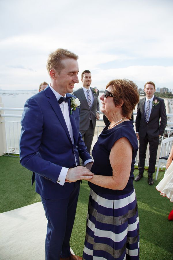 Edwina and Jonathan's wedding day in St Kilda, frame 100