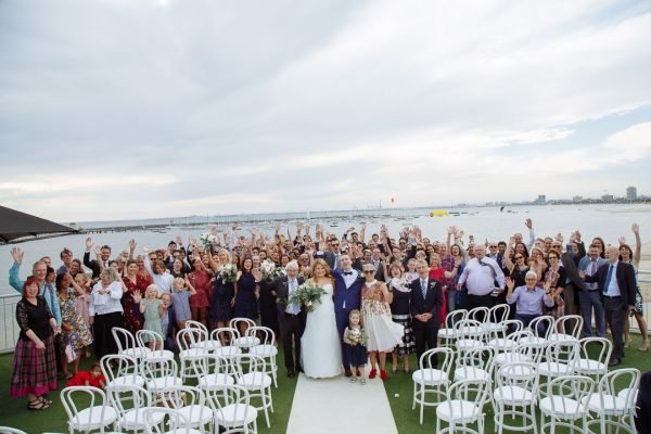 Edwina and Jonathan's wedding day in St Kilda, frame 112