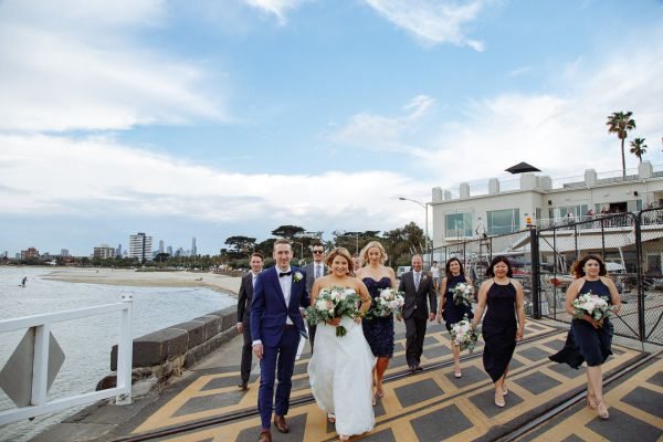Edwina and Jonathan's wedding day in St Kilda, frame 133