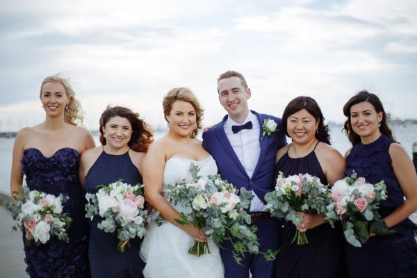 Edwina and Jonathan's wedding day in St Kilda, frame 142