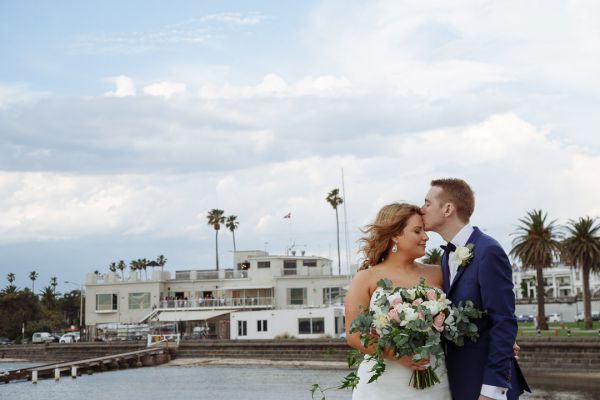 Edwina and Jonathan's wedding day in St Kilda, frame 145