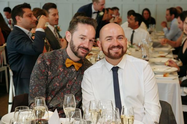 Edwina and Jonathan's wedding day in St Kilda, frame 175