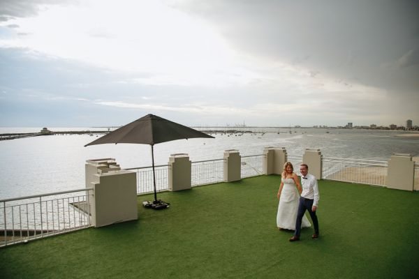 Edwina and Jonathan's wedding day in St Kilda, frame 202