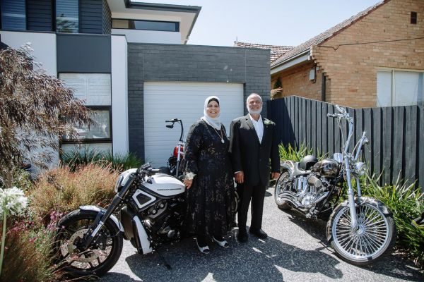 Joanna and Sam's wedding day in St Kilda, frame 085