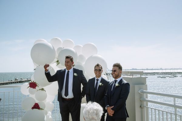 Royal Melbourne Yacht Squadron wedding, Joanna and Sam, frame 098