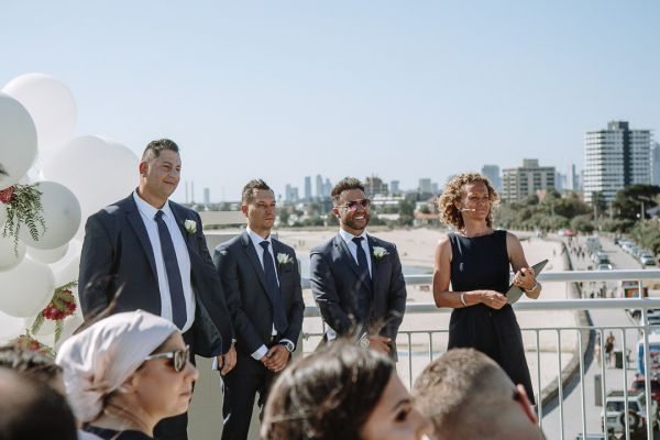 Joanna and Sam's wedding day in St Kilda, frame 106