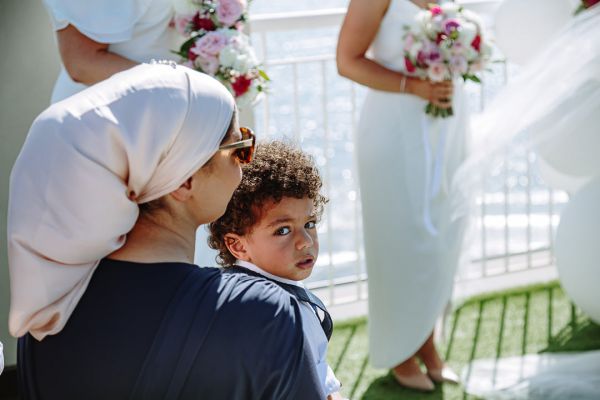 Joanna and Sam's wedding day in St Kilda, frame 115