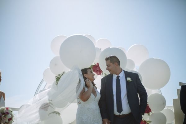 Joanna and Sam's wedding day in St Kilda, frame 127