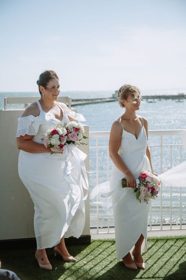 Joanna and Sam's wedding day in St Kilda, frame 139