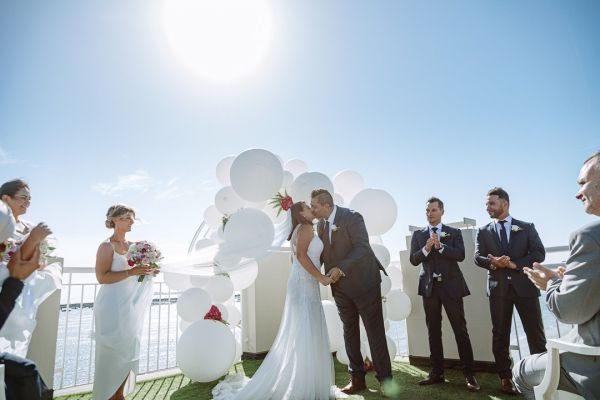 Joanna and Sam's wedding day in St Kilda, frame 151