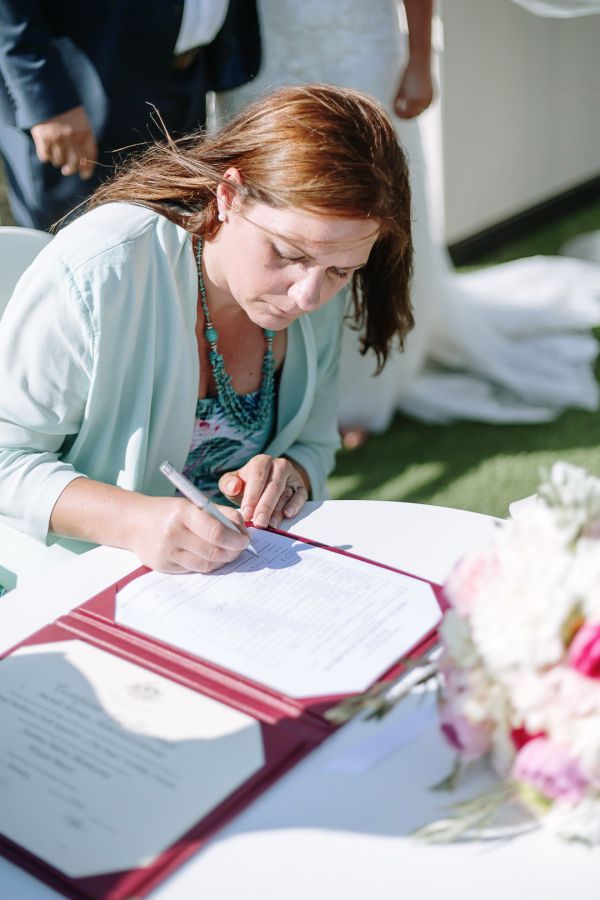 Joanna and Sam's wedding day in St Kilda, frame 160