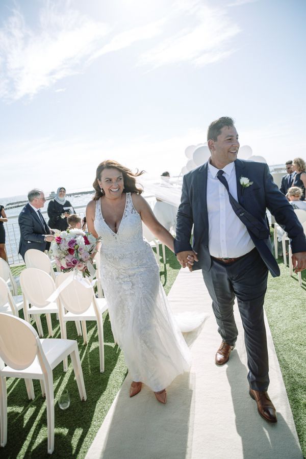 Joanna and Sam's wedding day in St Kilda, frame 169