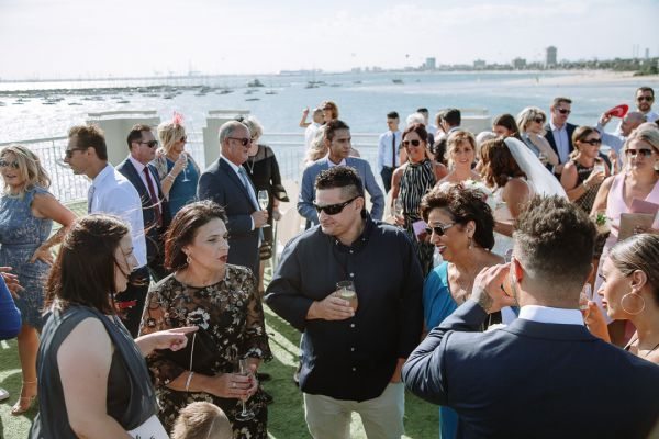 Joanna and Sam's wedding day in St Kilda, frame 175