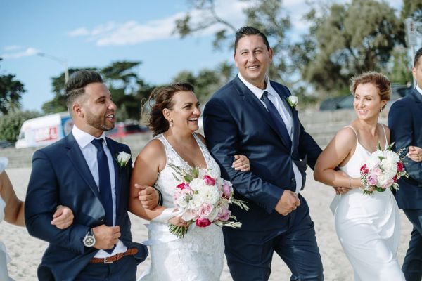 Joanna and Sam's wedding day in St Kilda, frame 208