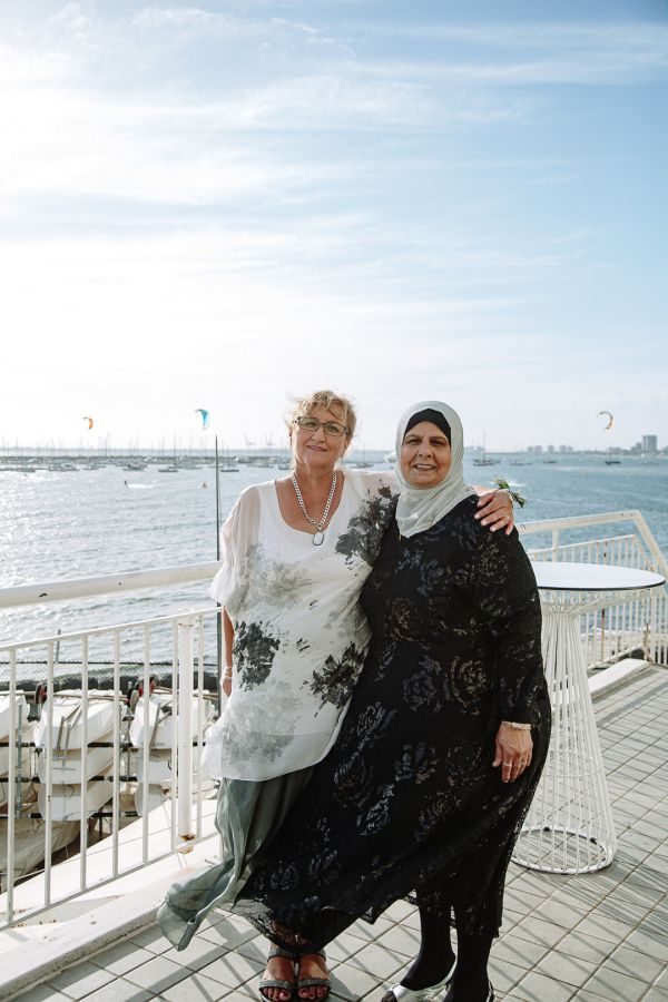 Joanna and Sam's wedding day in St Kilda, frame 229