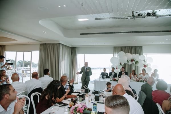 Royal Melbourne Yacht Squadron wedding, Joanna and Sam, frame 299