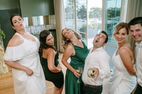 Joanna and Sam's wedding day in St Kilda, frame 328