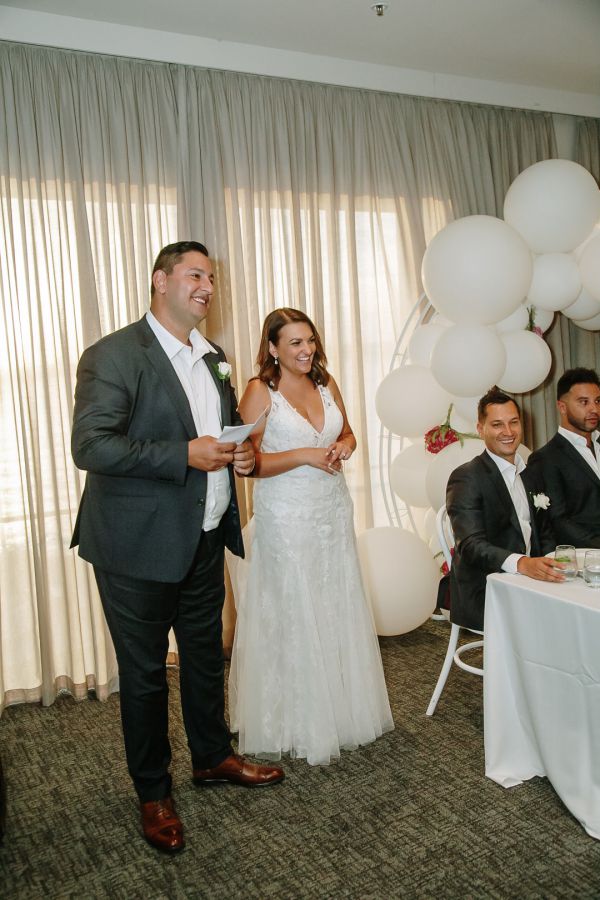 Joanna and Sam's wedding day in St Kilda, frame 349