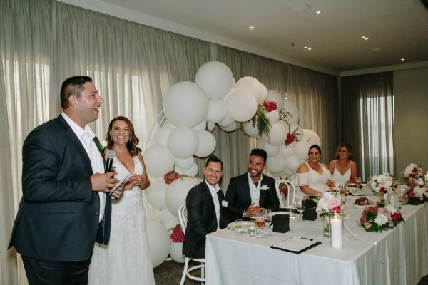 Royal Melbourne Yacht Squadron wedding, Joanna and Sam, frame 353
