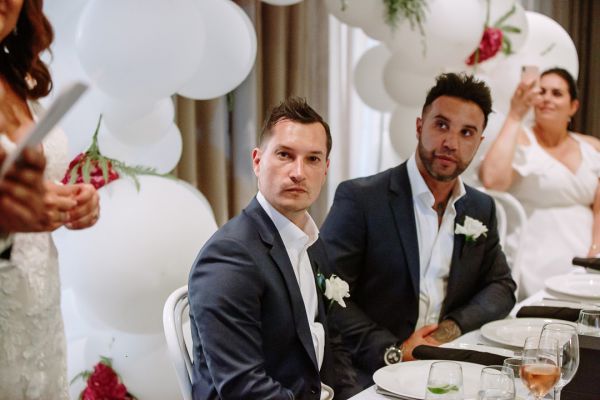Joanna and Sam's wedding day in St Kilda, frame 358