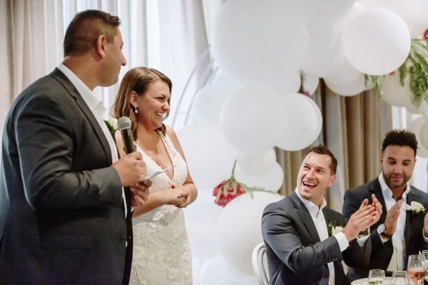 Royal Melbourne Yacht Squadron wedding, Joanna and Sam, frame 359