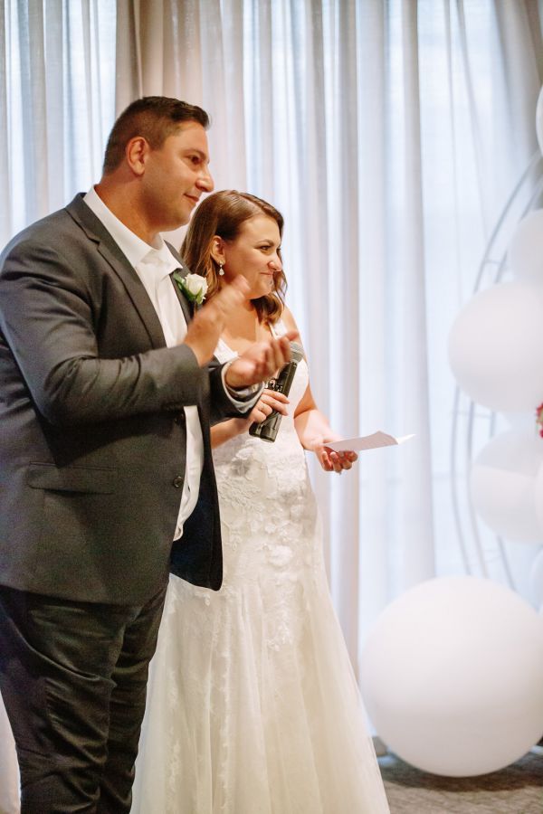 Joanna and Sam's wedding day in St Kilda, frame 373