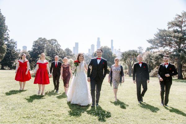 Wedding photograph 012 from Stephanie and Nicholas' day at Royal Botanic Gardens Melbourne
