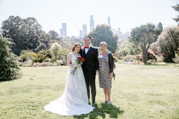 Wedding photograph 024 from Stephanie and Nicholas' day at Royal Botanic Gardens Melbourne