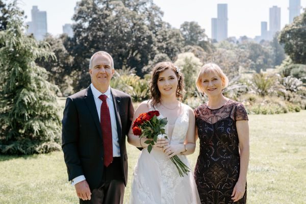 Stephanie and Nicholas' wedding day in Melbourne, frame 031