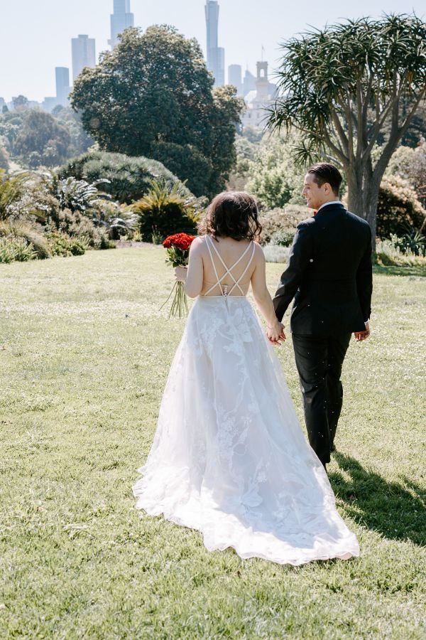 Stephanie and Nicholas' wedding day in Melbourne, frame 136