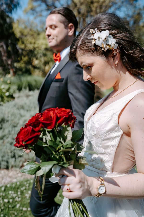 Stephanie and Nicholas' wedding day in Melbourne, frame 139