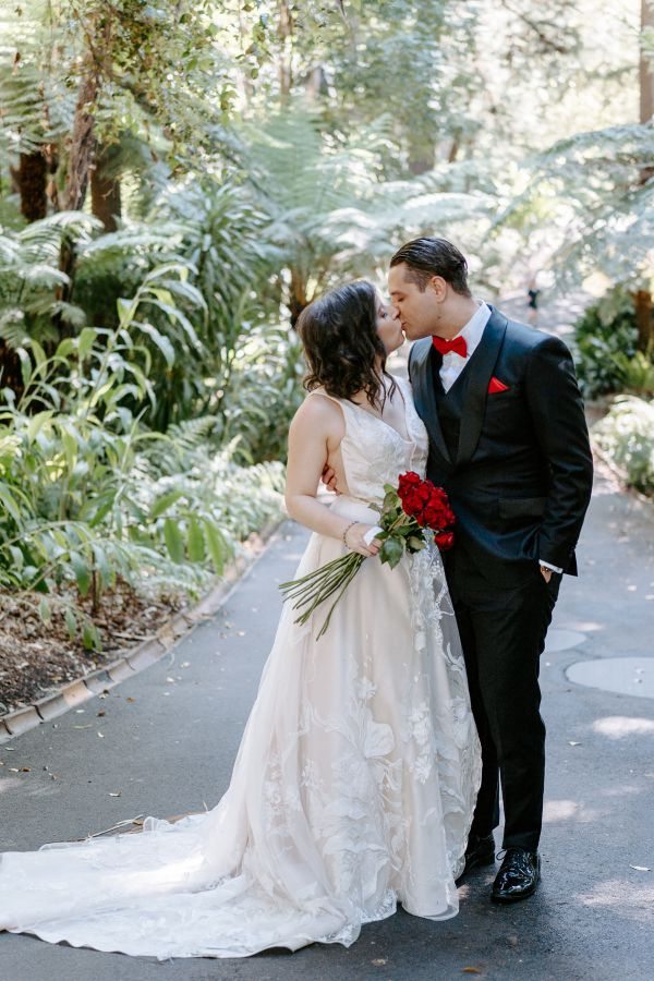 Stephanie and Nicholas' wedding day in Melbourne, frame 145