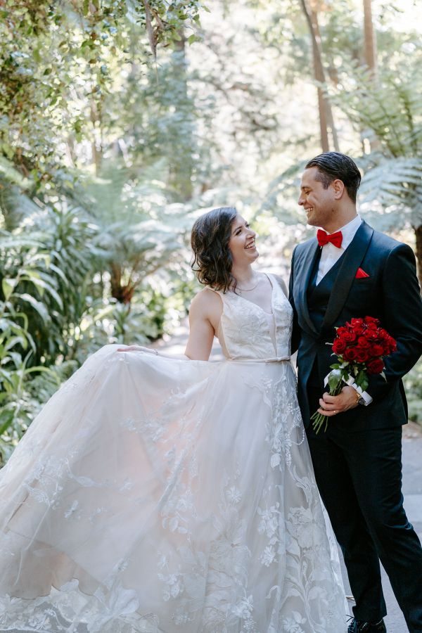 Stephanie and Nicholas' wedding day in Melbourne, frame 148