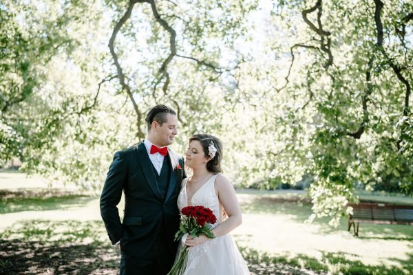 Stephanie and Nicholas' wedding day in Melbourne, frame 160