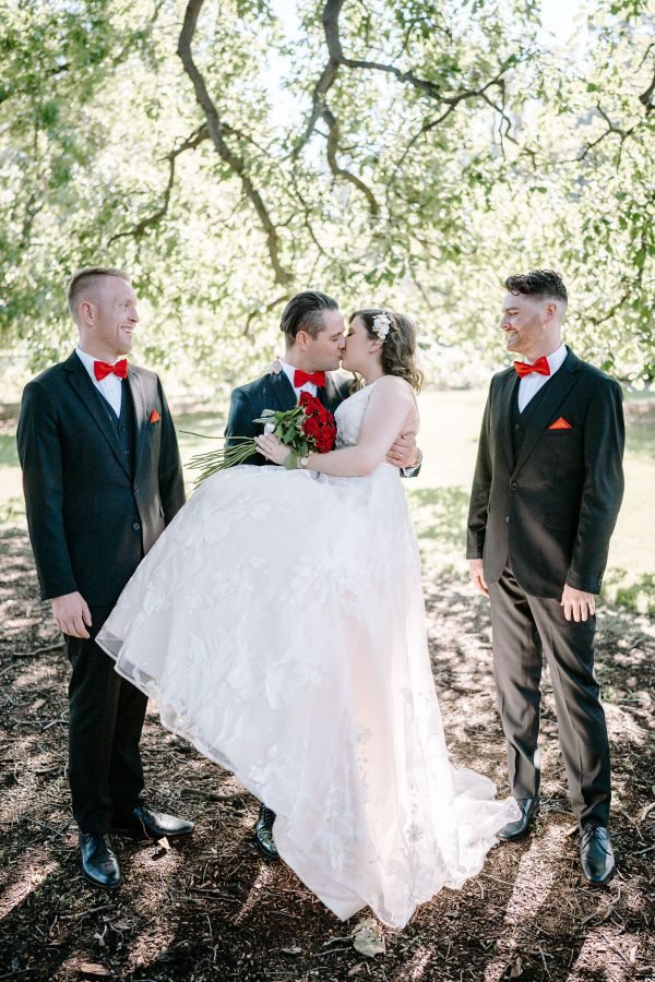 Stephanie and Nicholas' wedding day in Melbourne, frame 178