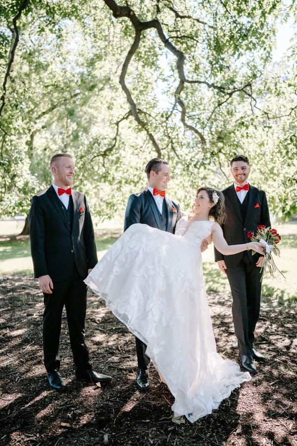Stephanie and Nicholas' wedding day in Melbourne, frame 181