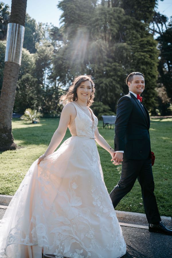Stephanie and Nicholas' wedding day in Melbourne, frame 226