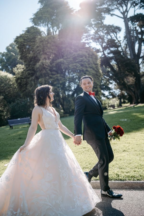 Stephanie and Nicholas' wedding day in Melbourne, frame 229