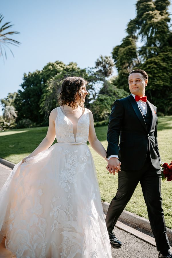 Stephanie and Nicholas' wedding day in Melbourne, frame 232