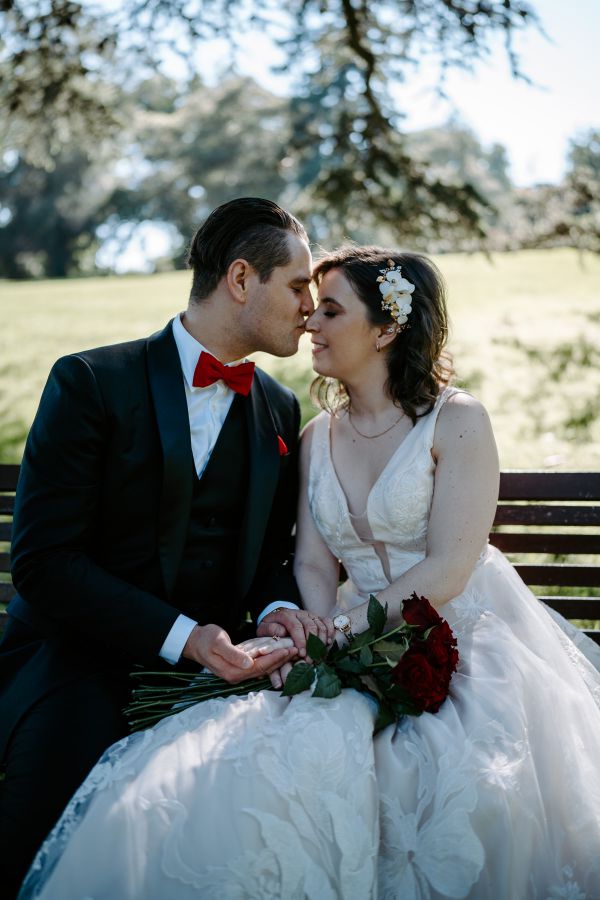 Stephanie and Nicholas' wedding day in Melbourne, frame 244