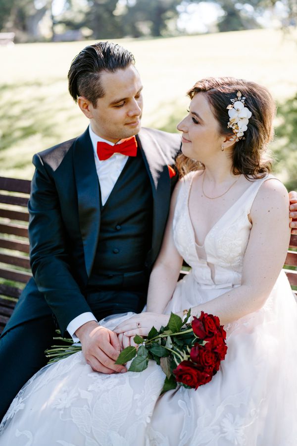 Stephanie and Nicholas' wedding day in Melbourne, frame 259