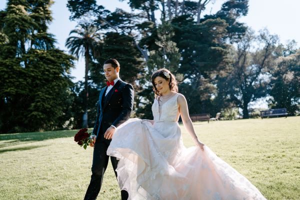 Stephanie and Nicholas' wedding day in Melbourne, frame 295