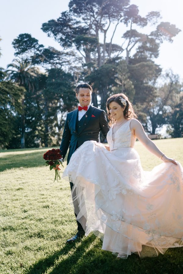 Stephanie and Nicholas' wedding day in Melbourne, frame 298