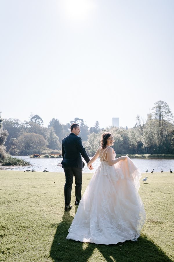 Royal Botanic Gardens Melbourne wedding, Stephanie and Nicholas, frame 314