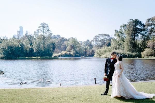 Stephanie and Nicholas' wedding day in Melbourne, frame 316
